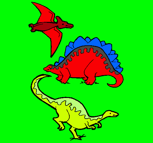 Tres clases de dinosaurios