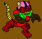 Dibujo Jugador tigre pintado por miguel