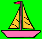 Dibujo Barco velero pintado por camilakarla