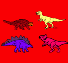 Dibujo Dinosaurios de tierra pintado por felipe