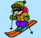 Dibujo Niño esquiando pintado por omar