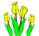 Dibujo Tulipanes pintado por ruben