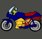Dibujo Motocicleta pintado por leo