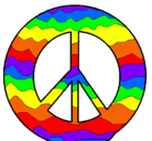 Dibujo Símbolo de la paz pintado por MARISOL