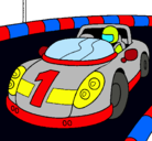 Dibujo Coche de carreras pintado por ABRAHAM