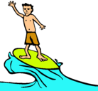 Dibujo Surfista pintado por omar