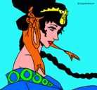 Dibujo Princesa china pintado por pocio