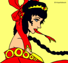 Dibujo Princesa china pintado por ana12