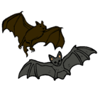 Dibujo Un par de murciélagos pintado por ana