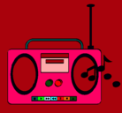 Dibujo Radio cassette 2 pintado por Dianah.