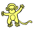 Dibujo Mono pintado por fabry