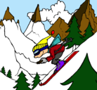 Dibujo Esquiador pintado por Juanjo