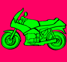 Dibujo Motocicleta pintado por andres