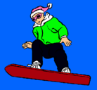 Dibujo Snowboard pintado por jack