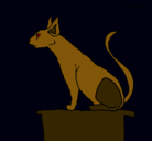 Dibujo Gato egipcio II pintado por claudi