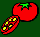 Dibujo Tomate pintado por alan