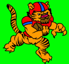 Dibujo Jugador tigre pintado por josuesajid