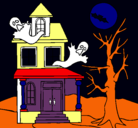 Dibujo Casa fantansma pintado por uriel400hernandez
