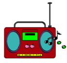 Dibujo Radio cassette 2 pintado por gghhhgaw