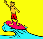 Dibujo Surfista pintado por manolo