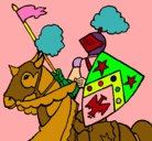 Dibujo Caballero a caballo pintado por ANAILA