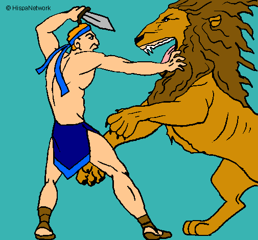 Gladiador contra león