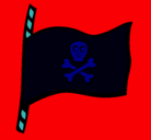 Dibujo Bandera pirata pintado por alexandrolara
