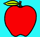 Dibujo manzana pintado por mariaalejandra