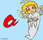 Dibujo Ángel pintado por katymarta