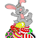 Dibujo Conejo de Pascua pintado por schulzsilvana