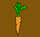 Dibujo zanahoria pintado por Raquel