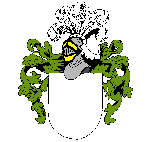 Escudo de armas y casco