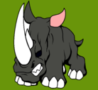 Dibujo Rinoceronte II pintado por sandritahh