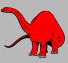 Dibujo Braquiosaurio II pintado por mnb