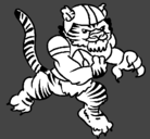 Dibujo Jugador tigre pintado por h5thgjjjjgtaXFHYII