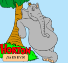 Dibujo Horton pintado por andrea