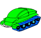 Dibujo Nave tanque pintado por erik
