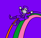 Dibujo Duende en el arco iris pintado por tobias