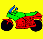 Dibujo Motocicleta pintado por villalon