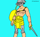Dibujo Gladiador pintado por angieespejo