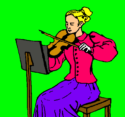 Dama violinista