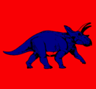 Dibujo Triceratops pintado por dragonmasimo