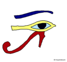 Dibujo Ojo Horus pintado por inma