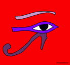 Dibujo Ojo Horus pintado por Torete