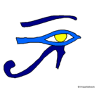 Dibujo Ojo Horus pintado por sabrina