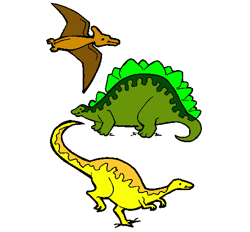 Tres clases de dinosaurios