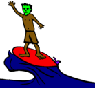 Dibujo Surfista pintado por samuel