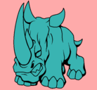 Dibujo Rinoceronte II pintado por dani