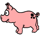 Dibujo Cerdo pintado por sa