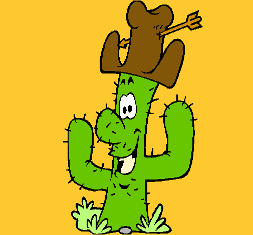 Cactus con sombrero